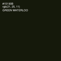 #15190B - Green Waterloo Color Image